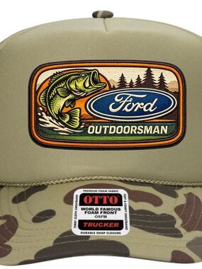 Ford Outdoorsman Men's Green Trucker Hat